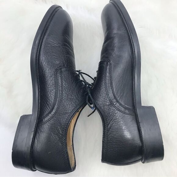 Vito Rufolo Black Soft Italian Leather Lace Up Dress Shoes main image 4